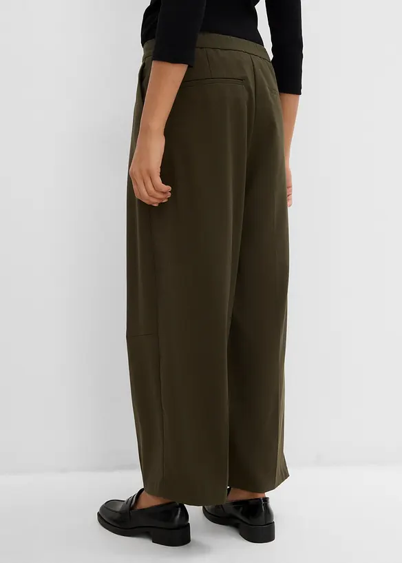 Pantalon Barrel &agrave; taille confortable, bonprix