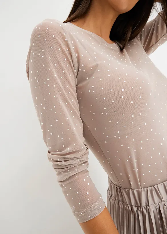 Langarmshirt mit Glitzerapplikationen, bonprix