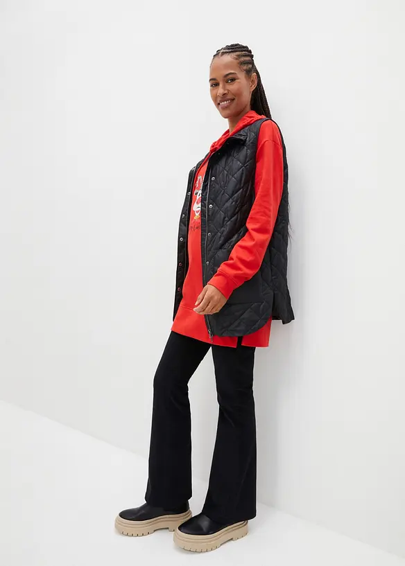 Sweat-shirt long en coton, bonprix