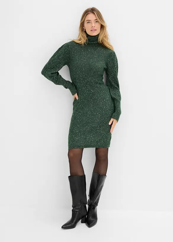 Robe en maille &agrave; sequins, bonprix