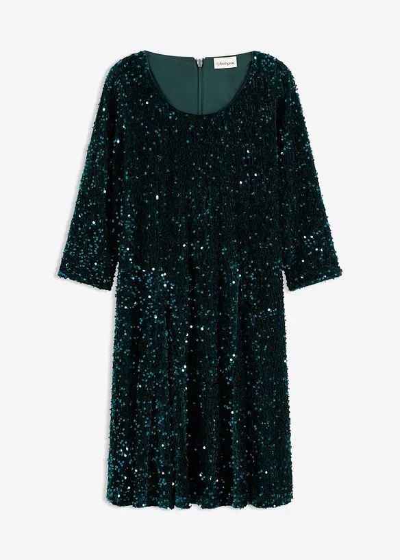 Ausgestelltes Paillettenkleid, bonprix