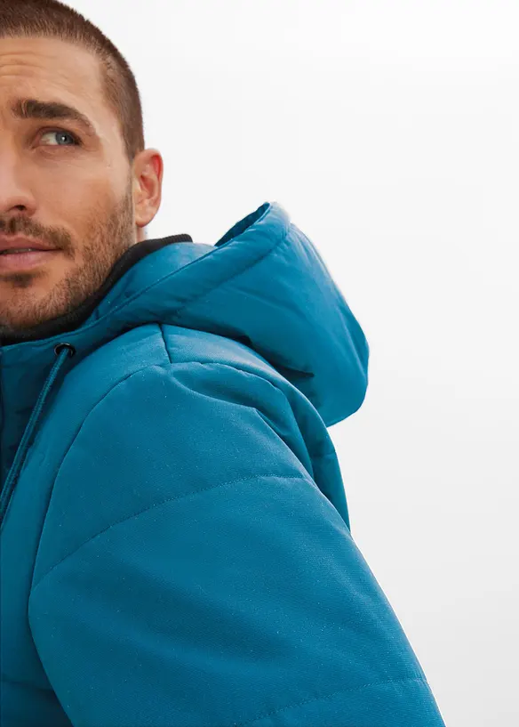 Winter-Steppjacke in Blousonform mit Kapuze, bonprix