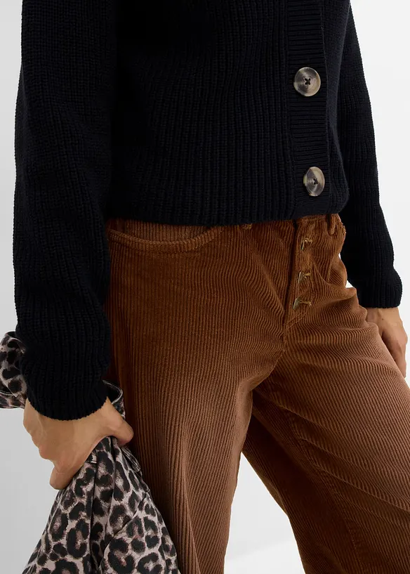 Grobstrickjacke aus reiner Baumwolle, bonprix