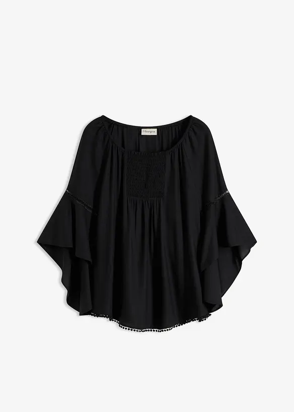 Schlupfbluse aus reiner Viskose, bonprix