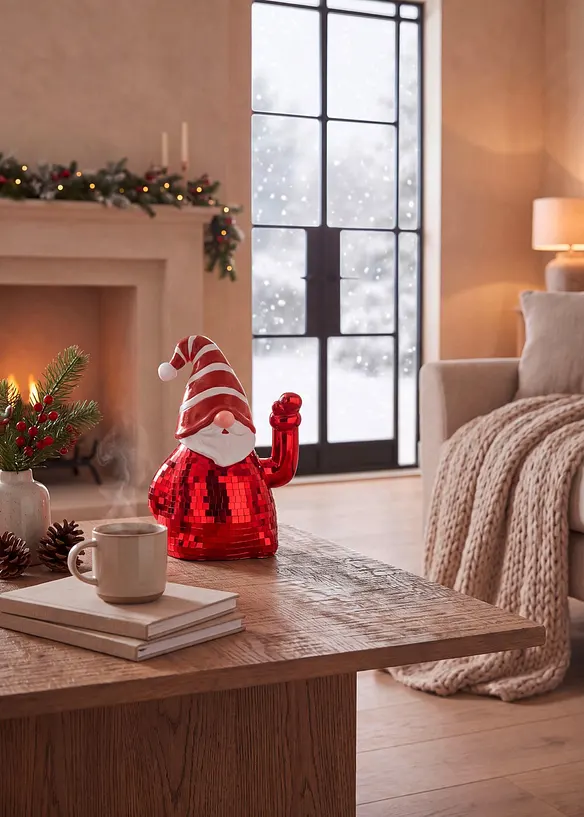Figurine d&eacute;co P&egrave;re No&euml;l avec bras mobile, bonprix