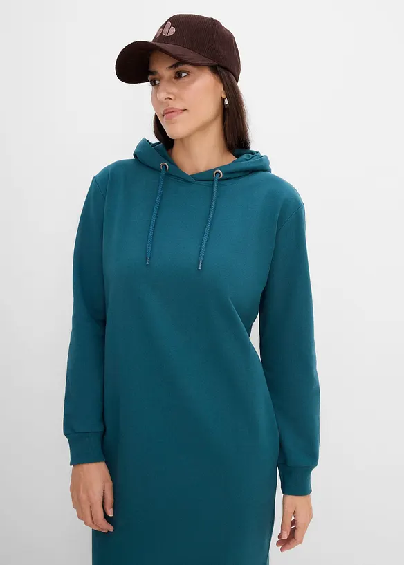 Robe sweat &agrave; capuche, bonprix