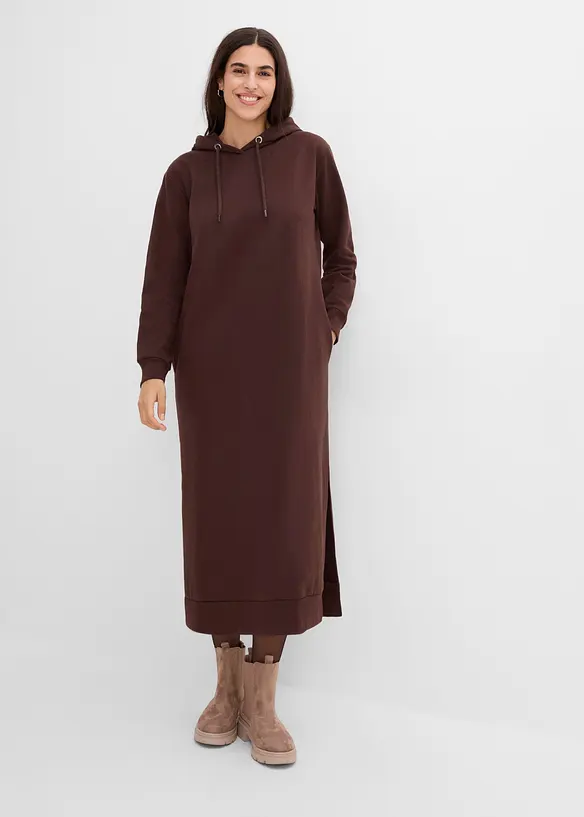 Sweatkleid mit Kapuze, bonprix