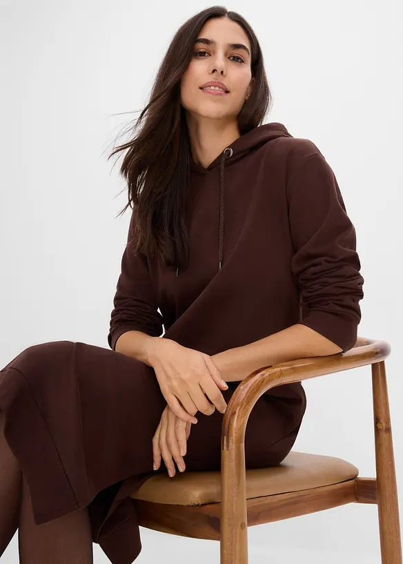 Sweatkleid mit Kapuze, bonprix