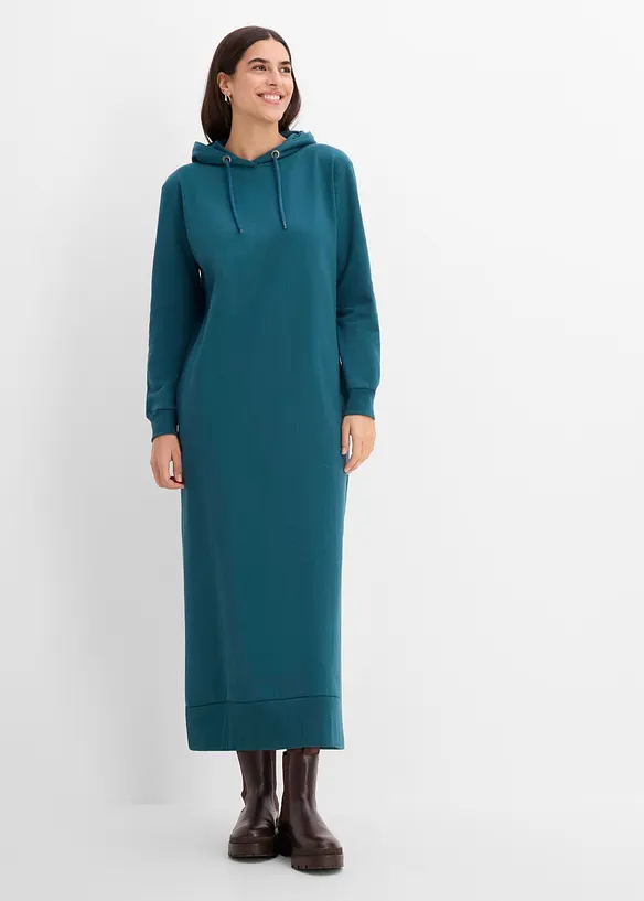 Robe sweat &agrave; capuche, bonprix