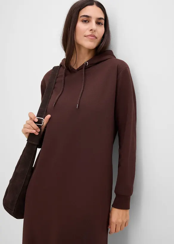 Sweatkleid mit Kapuze, bonprix
