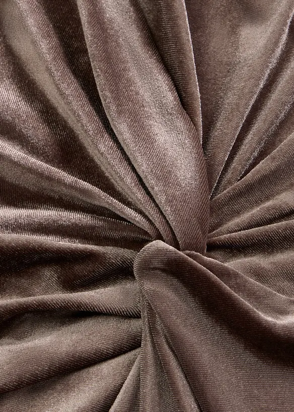 Jerseykleid aus softem Samt, bonprix