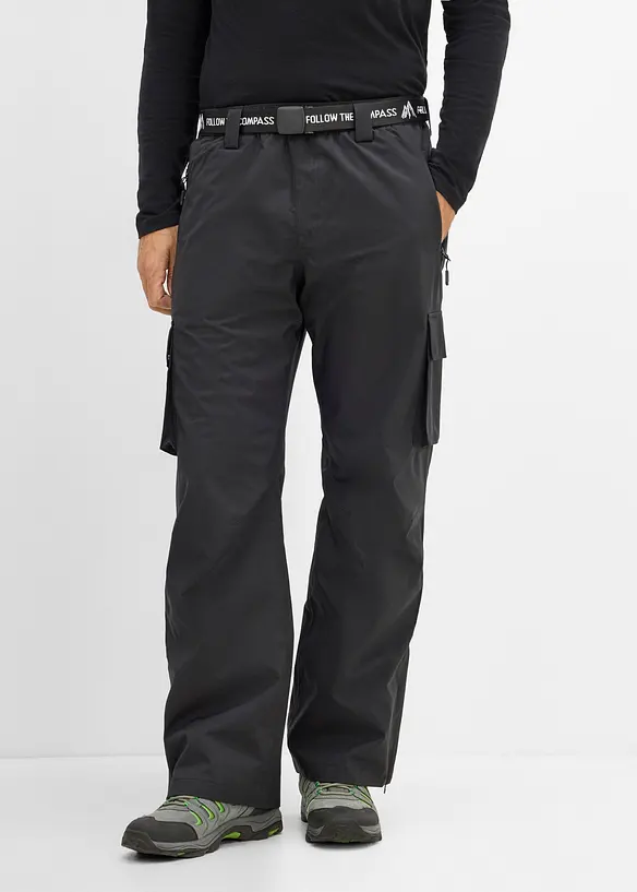 Pantalon de ski imperm&eacute;able &agrave; poches cargo, doublure polaire, bonprix
