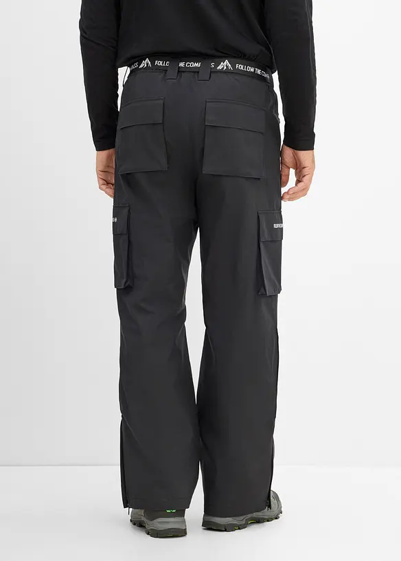 Pantalon de ski imperm&eacute;able &agrave; poches cargo, doublure polaire, bonprix