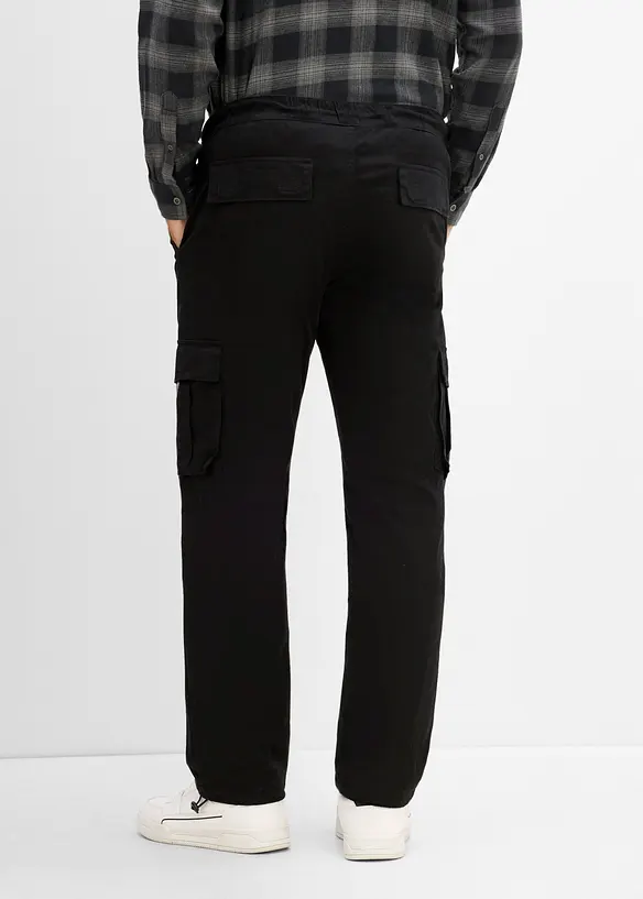Pantalon cargo chaud &agrave; taille confortable et base r&eacute;glables, bonprix