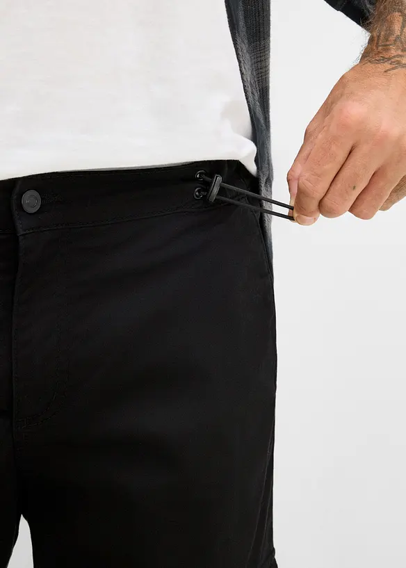 Pantalon cargo chaud &agrave; taille confortable et base r&eacute;glables, bonprix