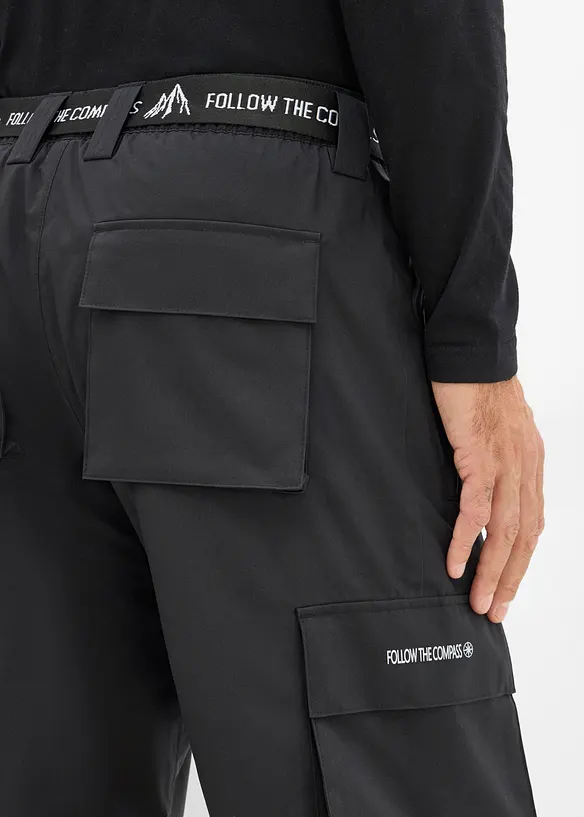 Pantalon de ski imperm&eacute;able &agrave; poches cargo, doublure polaire, bonprix