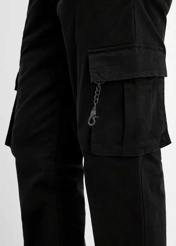 Pantalon cargo chaud &agrave; taille confortable et base r&eacute;glables, bonprix
