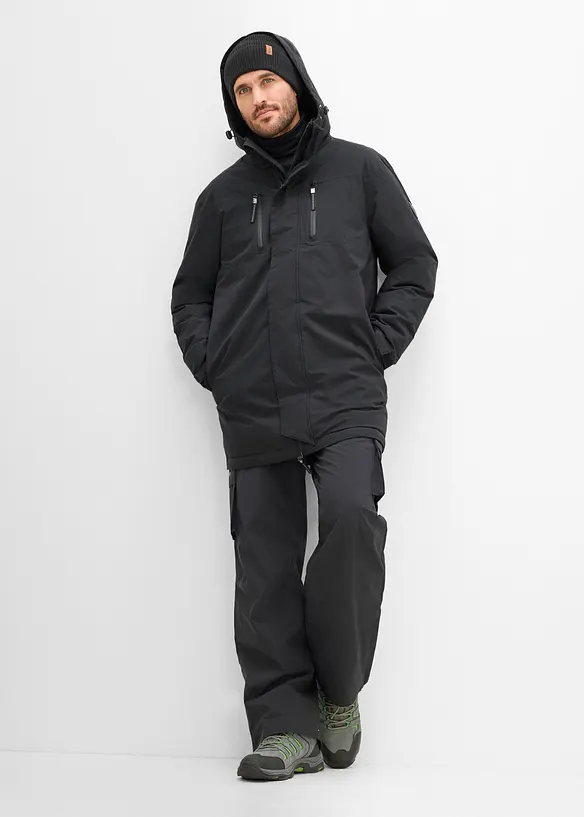 Pantalon de ski imperm&eacute;able &agrave; poches cargo, doublure polaire, bonprix