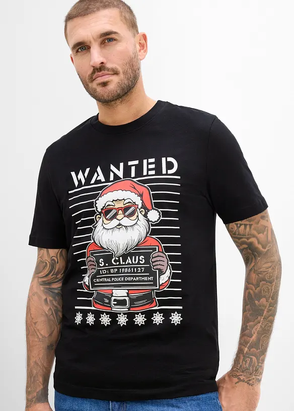 T-shirt de No&euml;l 100% coton, bonprix