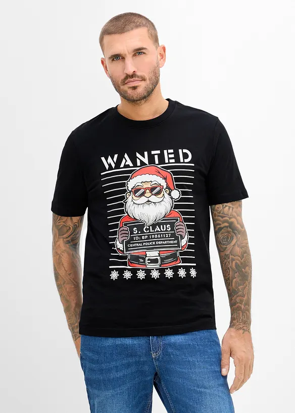 T-shirt de No&euml;l 100% coton, bonprix