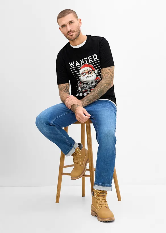 T-shirt de No&euml;l 100% coton, bonprix