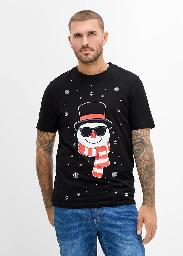 T-shirt de No&euml;l 100% coton, bonprix