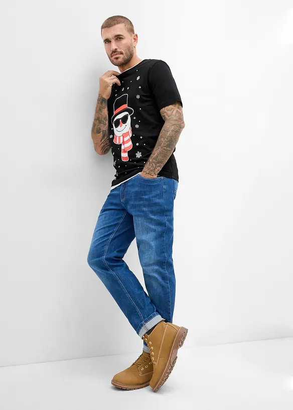 T-shirt de No&euml;l 100% coton, bonprix