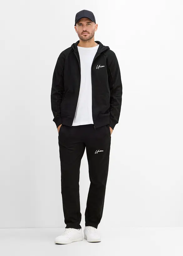 Sweat zipp&eacute; &agrave; d&eacute;tails contrastants, 100% coton, bonprix
