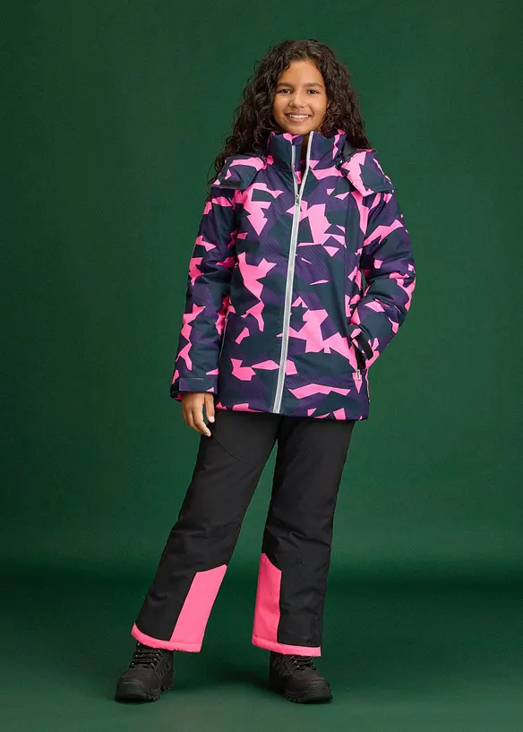 Parka de ski imperm&eacute;able &agrave; d&eacute;tails sportifs, bonprix