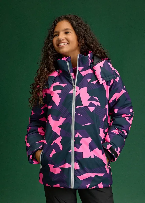 Parka de ski imperm&eacute;able &agrave; d&eacute;tails sportifs, bonprix