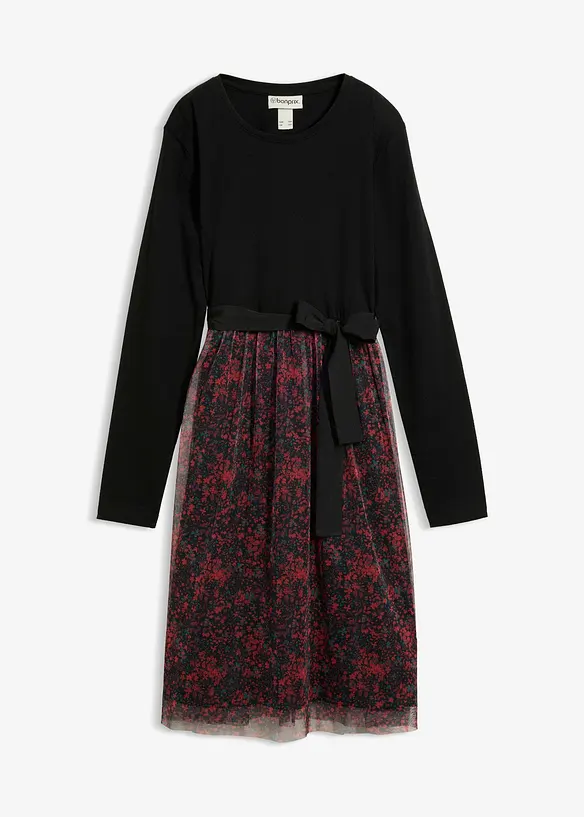 Robe midi &agrave; manches longues, bonprix