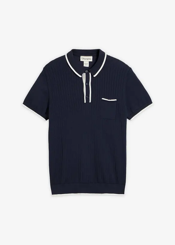 Polo regular en maille, bonprix