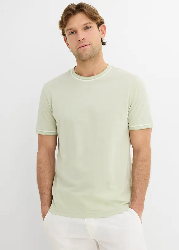 T-shirt en maille piqu&eacute;e 100% coton, bonprix