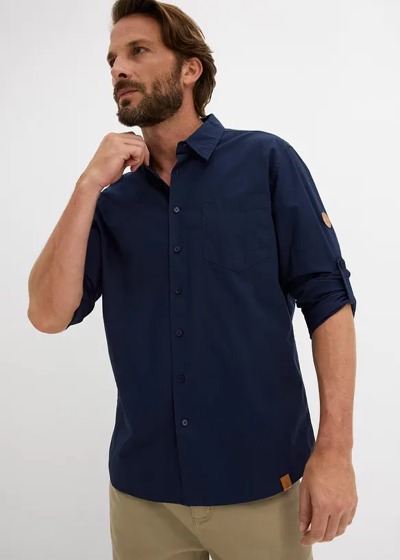 Chemise en popeline de coton Regular Fit, bonprix