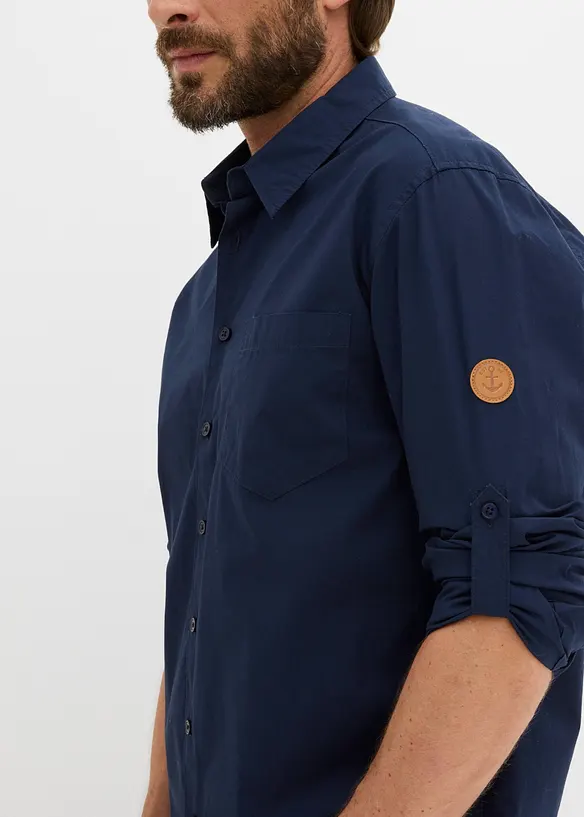 Chemise en popeline de coton Regular Fit, bonprix