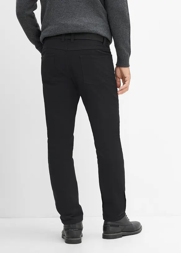 Pantalon thermique Regular Fit avec ceinture, Straight, bonprix