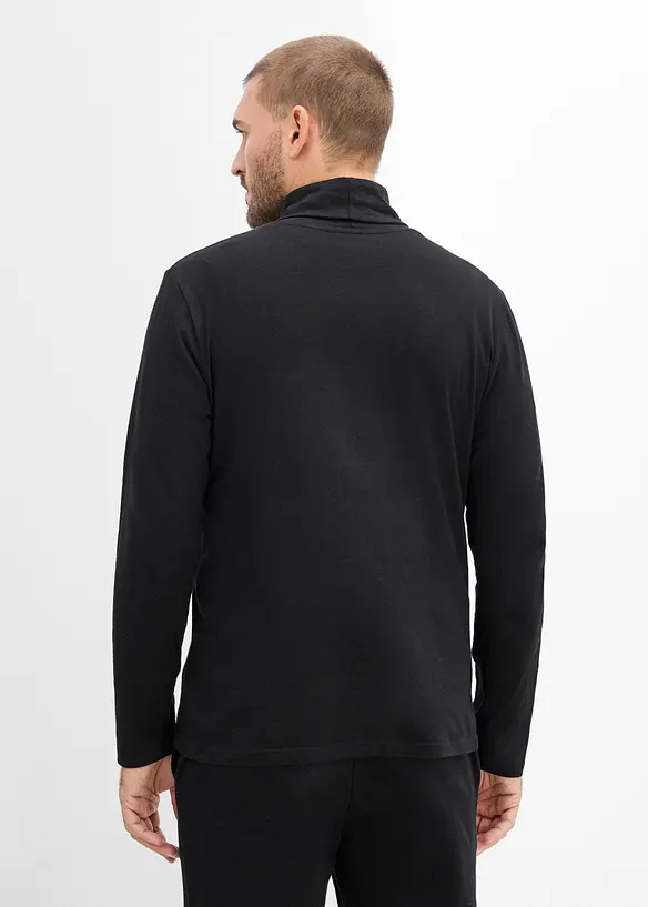 T-shirt col roul&eacute; 100% coton, bonprix