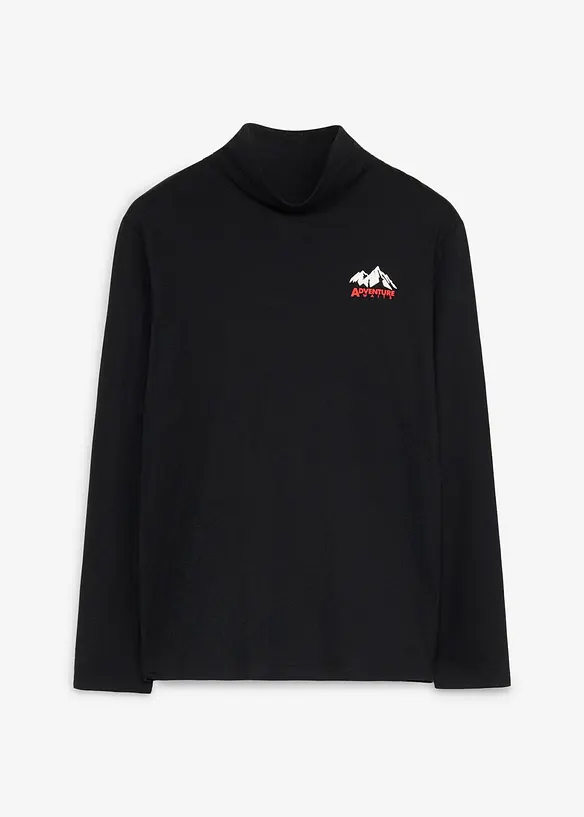 T-shirt col roul&eacute; 100% coton, bonprix