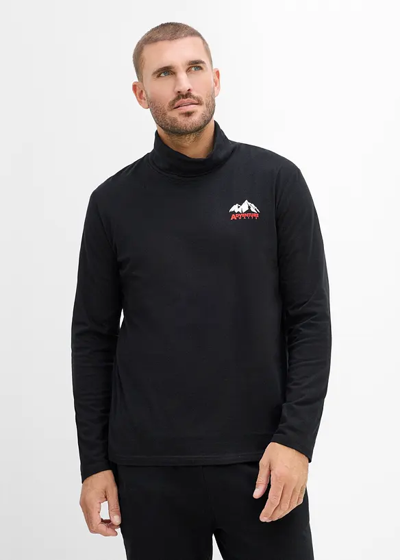 T-shirt col roul&eacute; 100% coton, bonprix