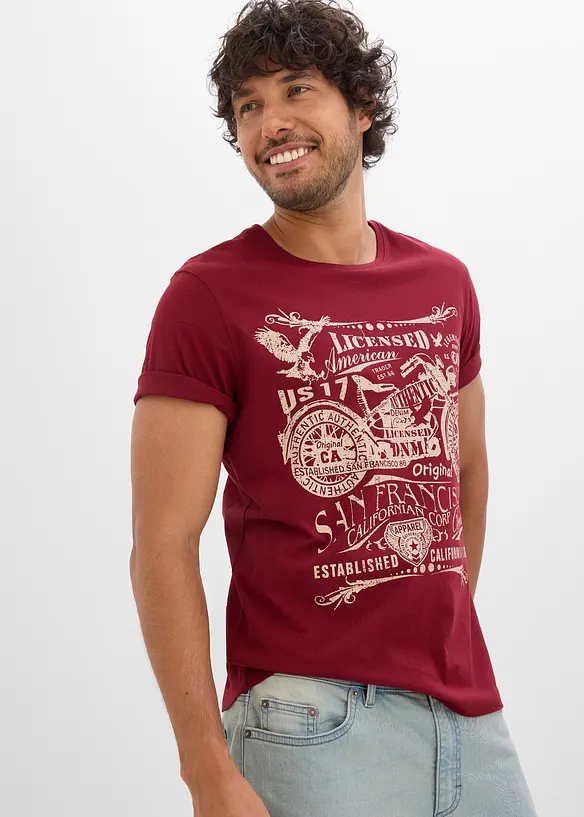 T-Shirt aus reiner Baumwolle, bonprix