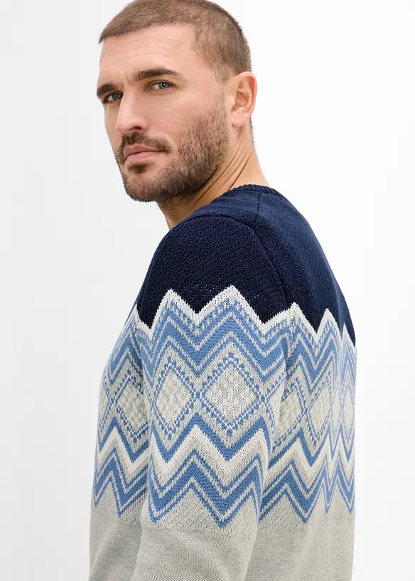 Norweger-Pullover in Regular Fit, bonprix
