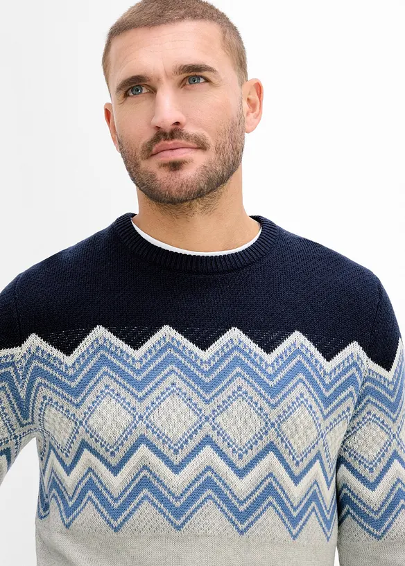 Norweger-Pullover in Regular Fit, bonprix