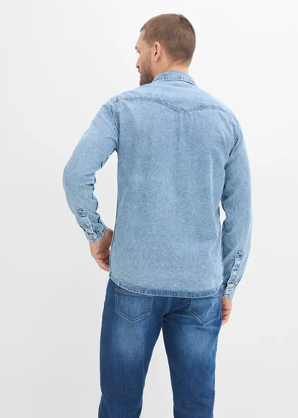 Chemise en jean 100% coton, bonprix