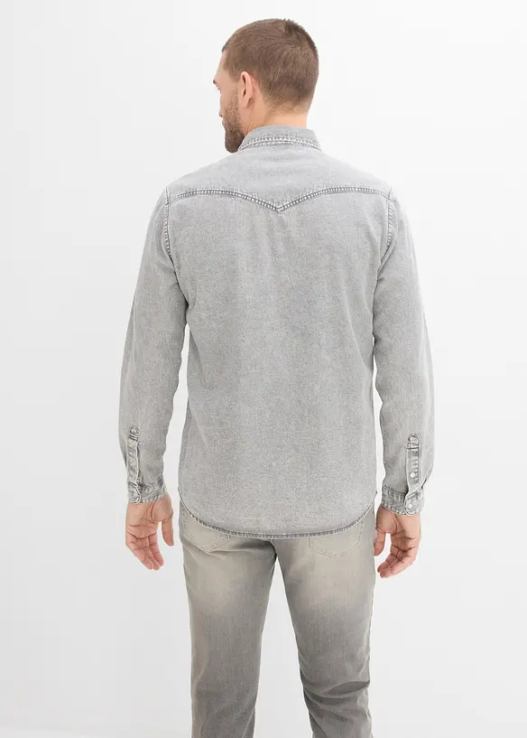 Chemise en jean 100% coton, bonprix