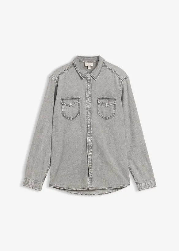 Chemise en jean 100% coton, bonprix