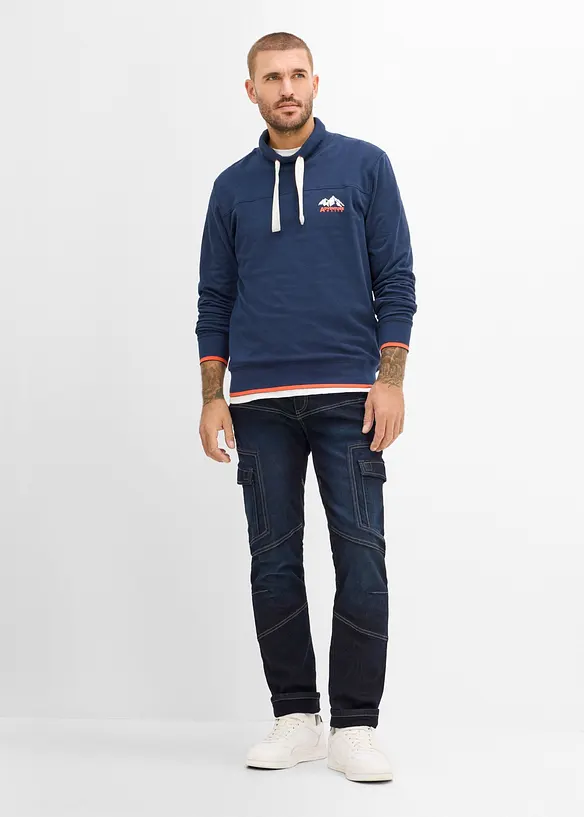 Jean cargo thermique Regular Fit &agrave; taille extensible r&eacute;glable, Straight, bonprix