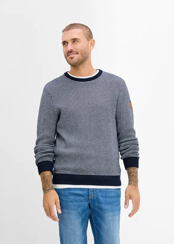 Pull en grosse maille 100% coton, bonprix
