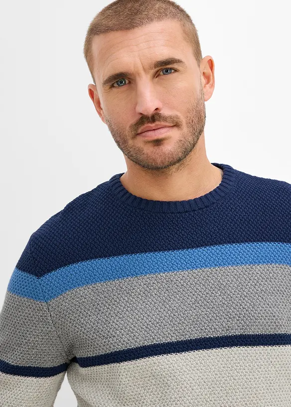 Pull en grosse maille 100% coton, bonprix