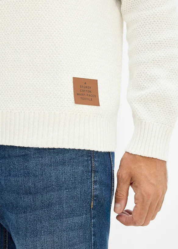 Pull en grosse maille 100% coton, bonprix