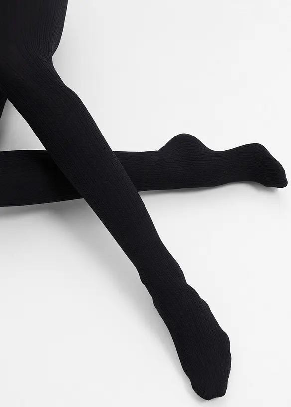 Strumpfhose mit Zopfmuster 70 DEN, bonprix